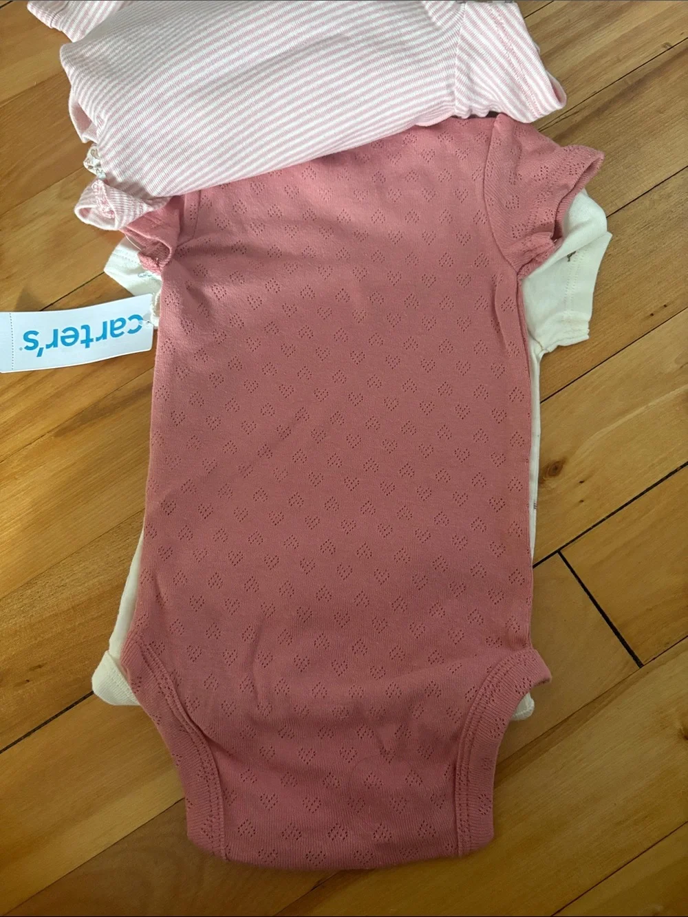 NEW! Carter's Short-Sleeve One-Piece Bodysuits - 5 Pack - Size 3 months